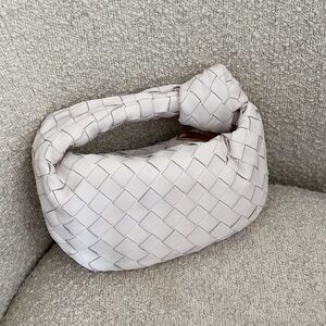 Genuine leather mini clutch shoulder bag